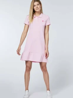 Polo Sylt Kleider*Damen Polokleid rosa pink uni
