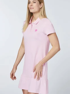 Polo Sylt Kleider*Damen Polokleid rosa pink uni