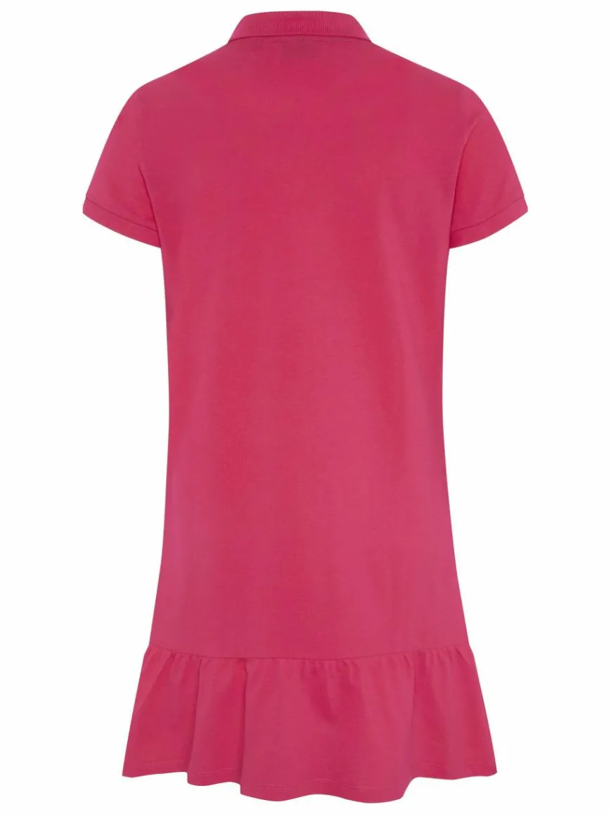 Polo Sylt Kleider*Damen Polokleid pink uni