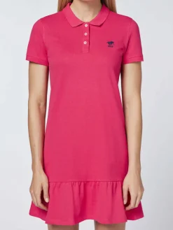 Polo Sylt Kleider*Damen Polokleid pink uni