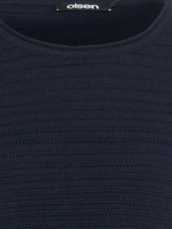 Olsen Pullover & Strickjacken*Damen Pullover blau uni