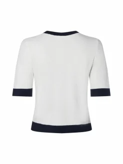 Betty & Co Pullover & Strickjacken*Damen Pullover weiß marine uni