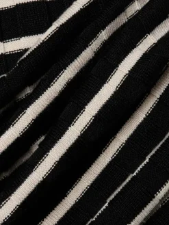 Marie Lund Pullover & Strickjacken*Damen Pullover schwarz kitt gestreift