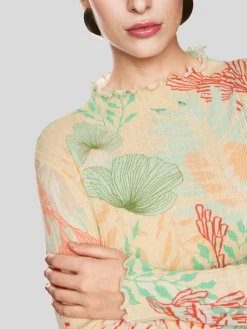 Marc Cain Pullover & Strickjacken*Damen Pullover ecru gemustert