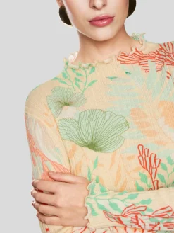 Marc Cain Pullover & Strickjacken*Damen Pullover ecru gemustert