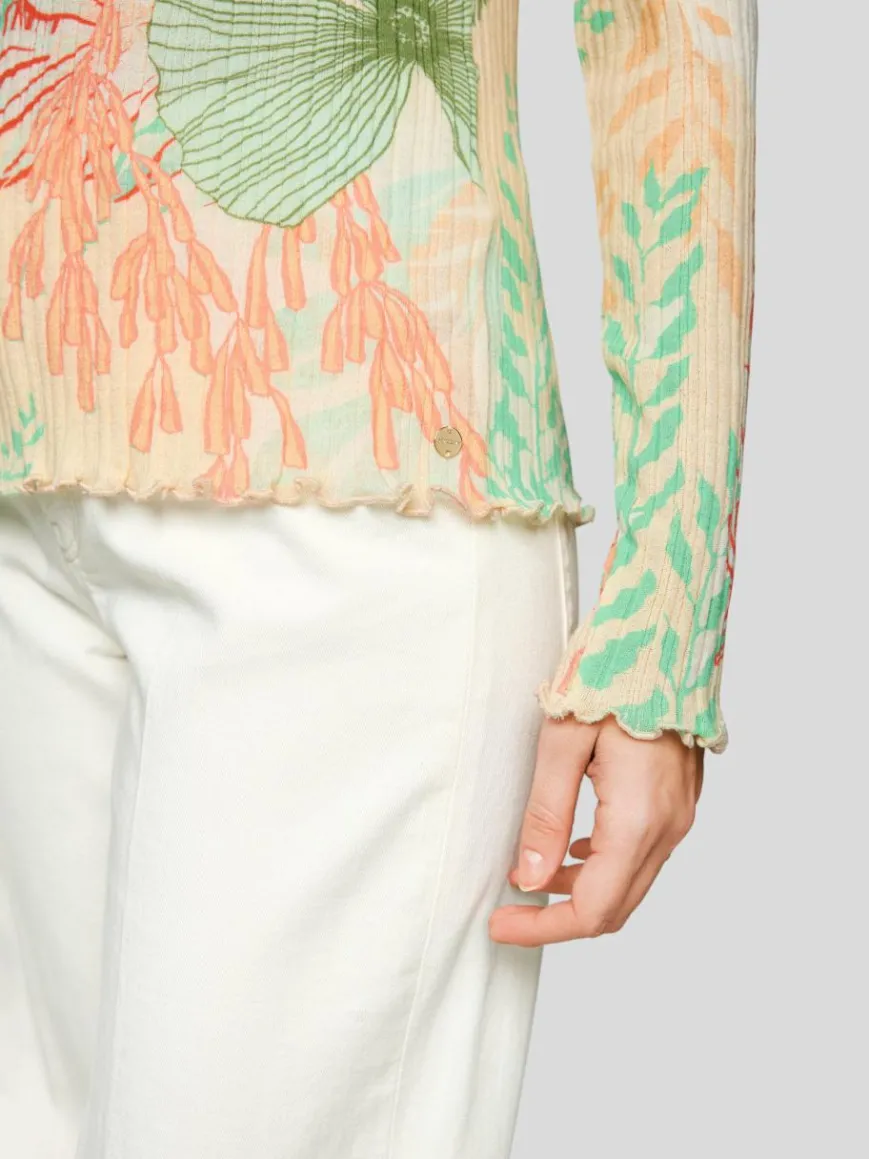 Marc Cain Pullover & Strickjacken*Damen Pullover ecru gemustert