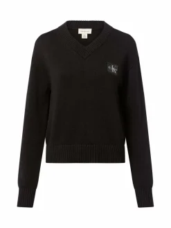 Calvin Klein Jeans Pullover & Strickjacken*Damen Pullover schwarz uni