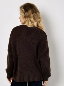 Apricot Pullover & Strickjacken*Damen Pullover braun bedruckt