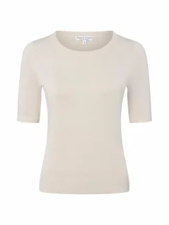 Marie Lund Pullover & Strickjacken*Damen Pullover beige uni