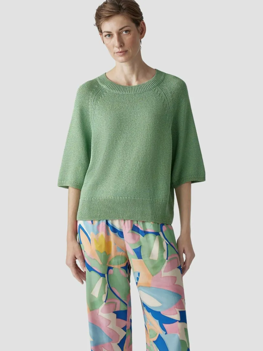 LCMT Pullover & Strickjacken*Damen Pullover grün uni