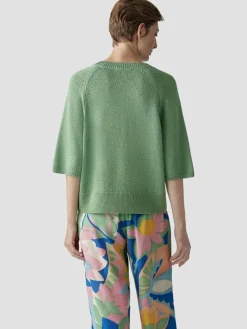 LCMT Pullover & Strickjacken*Damen Pullover grün uni