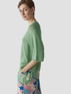 LCMT Pullover & Strickjacken*Damen Pullover grün uni