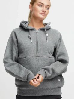 OXMO Sweatshirts & Sweatjacken*Damen Pullover - OXANDREA grau uni