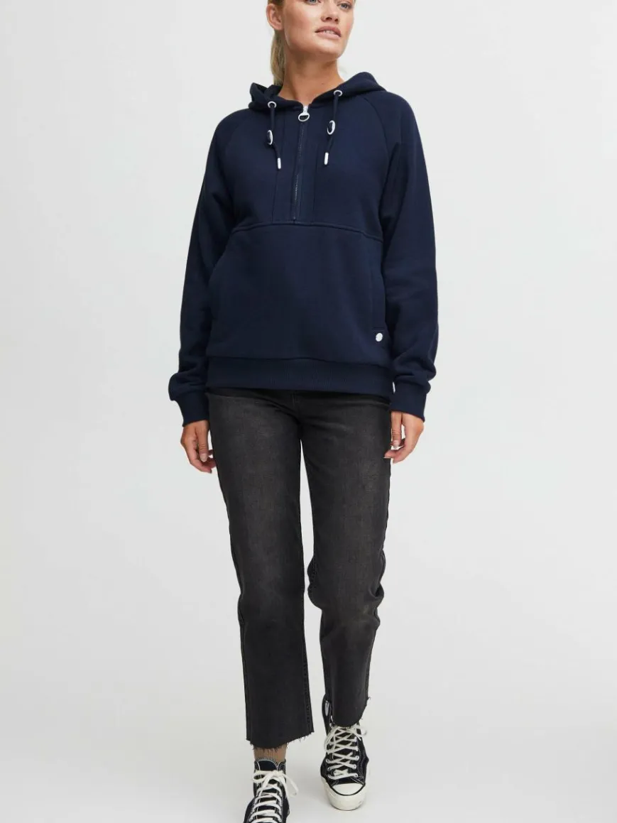 OXMO Sweatshirts & Sweatjacken*Damen Pullover - OXANDREA blau uni