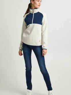 OXMO Sweatshirts & Sweatjacken*Damen Pullover - OXMalita beige uni