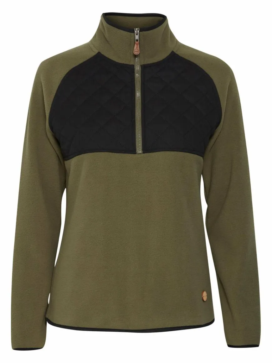 OXMO Sweatshirts & Sweatjacken*Damen Pullover - OXMalita oliv uni