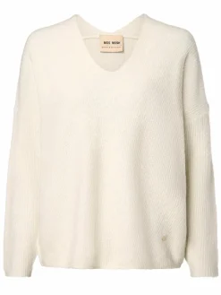 MOS MOSH Pullover & Strickjacken*Damen Pullover mit Alpaka-Anteil - MMThora weiß uni