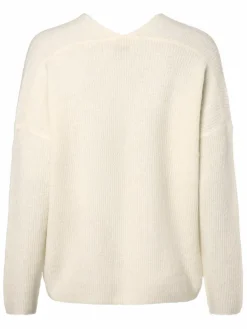 MOS MOSH Pullover & Strickjacken*Damen Pullover mit Alpaka-Anteil - MMThora weiß uni