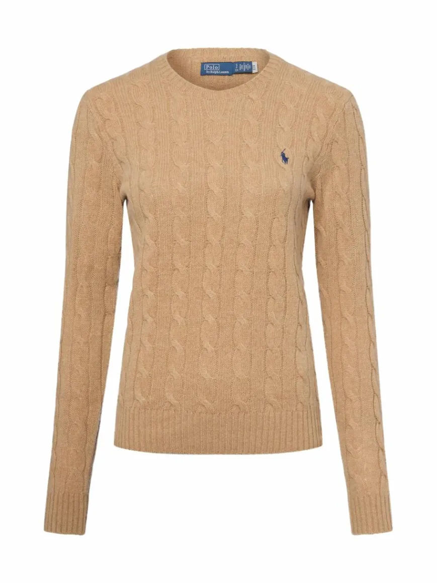 Polo Ralph Lauren Pullover & Strickjacken*Damen Pullover mit Cashmere-Anteil beige uni
