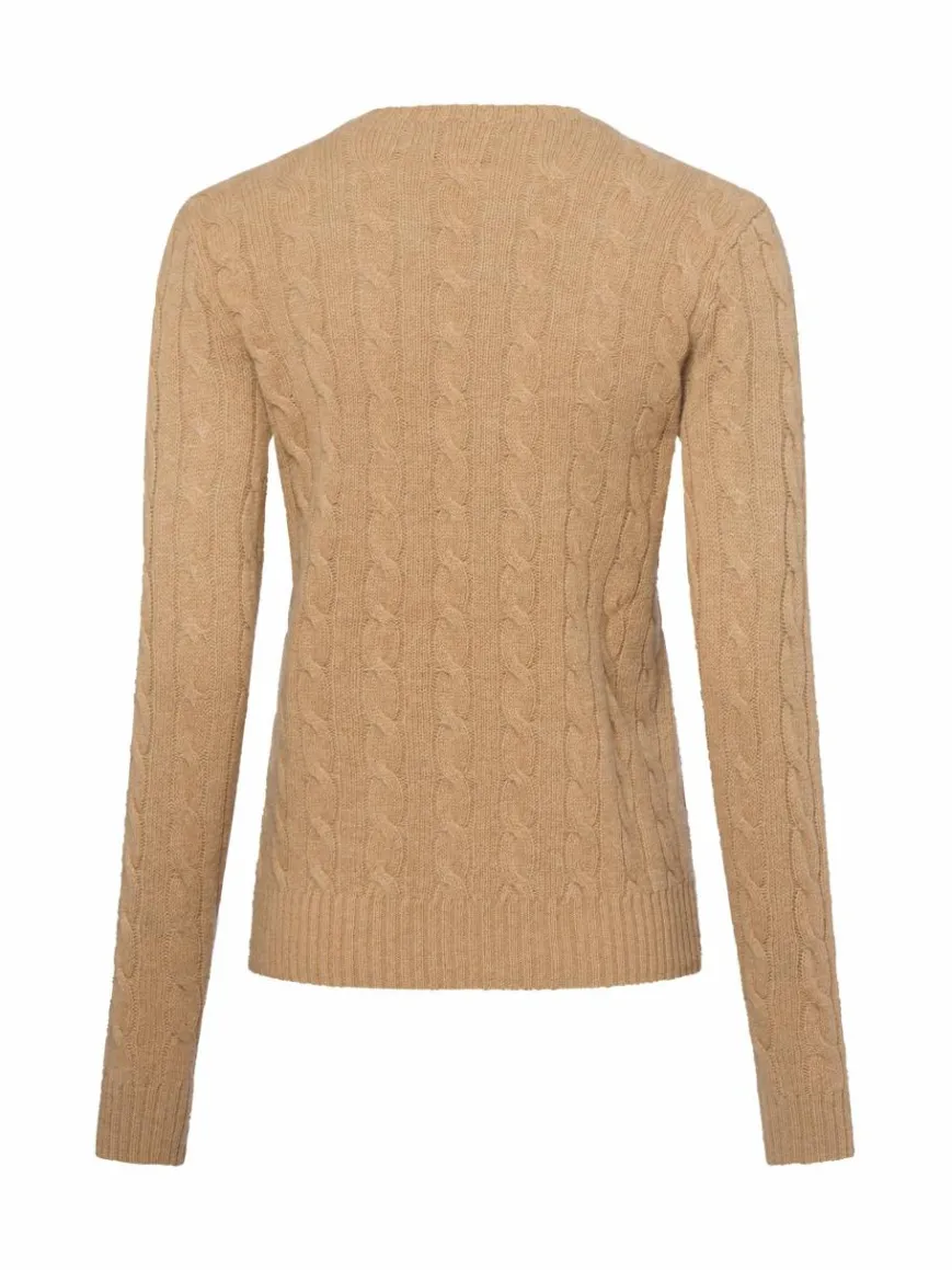 Polo Ralph Lauren Pullover & Strickjacken*Damen Pullover mit Cashmere-Anteil beige uni