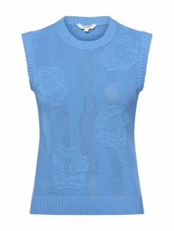 mbyM Pullover & Strickjacken*Damen Pullunder - Rosiana blau uni