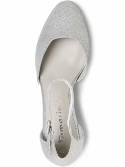 Tamaris Pumps*Damen Pumps silber uni