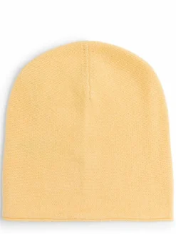 Marie Lund Mützen & Hüte*Damen Pure Cashmere Mütze gelb uni