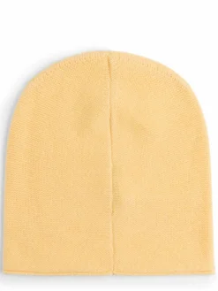 Marie Lund Mützen & Hüte*Damen Pure Cashmere Mütze gelb uni