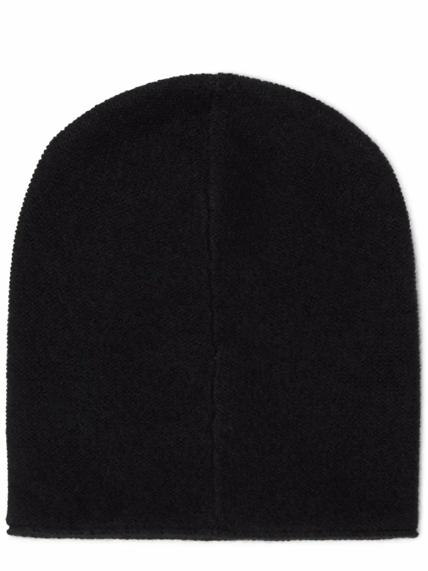 Marie Lund Mützen & Hüte*Damen Pure Cashmere Mütze schwarz uni