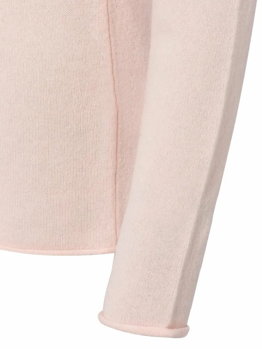 Marie Lund Pullover & Strickjacken*Damen Pure Cashmere Pullover rosa uni