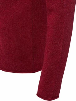 Marie Lund Pullover & Strickjacken*Damen Pure Cashmere Pullover bordeaux meliert