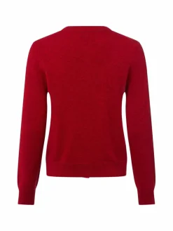 Franco Callegari Pullover & Strickjacken*Damen Pure Cashmere Strickjacke rot meliert