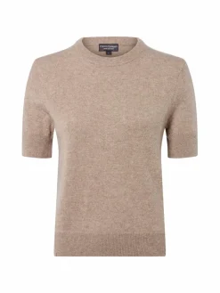 Franco Callegari Pullover & Strickjacken|Shirts & Tops*Damen Pure Cashmere Strickshirt kitt schlamm meliert