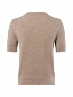 Franco Callegari Pullover & Strickjacken|Shirts & Tops*Damen Pure Cashmere Strickshirt kitt schlamm meliert