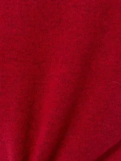 Franco Callegari Pullover & Strickjacken|Shirts & Tops*Damen Pure Cashmere Strickshirt rot meliert