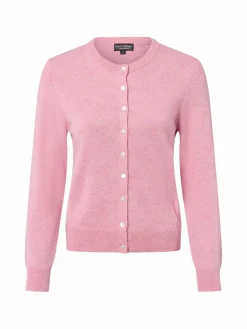 Franco Callegari Pullover & Strickjacken*Damen Pure Cashmere Strickjacke rosa meliert