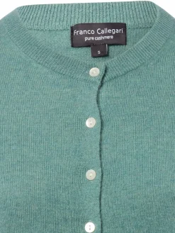 Franco Callegari Pullover & Strickjacken*Damen Pure Cashmere Strickjacke mint meliert