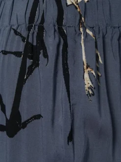 Marie Lund Hosen*Damen Pyjamahose blau gemustert