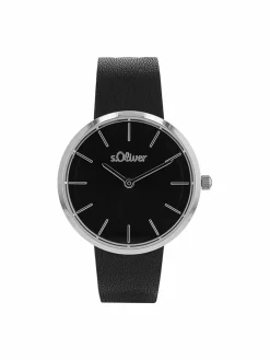 s.Oliver Uhren*Damen Quarzuhr beige uni