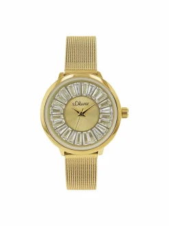 s.Oliver Uhren*Damen Quarzuhr gold uni