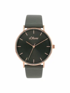 s.Oliver Uhren*Damen Quarzuhr grau uni