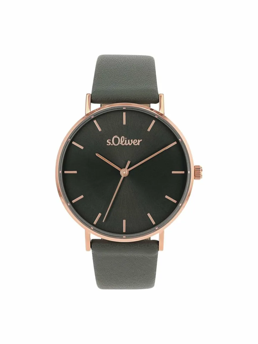 s.Oliver Uhren*Damen Quarzuhr grau uni