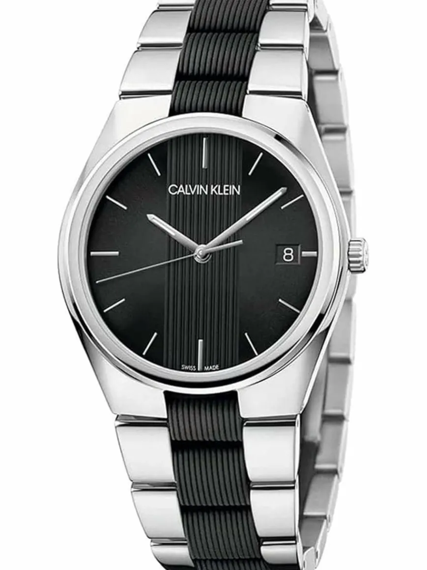 Calvin Klein Uhren*Damen Quarzuhr - K9E211B1 schwarz uni