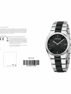 Calvin Klein Uhren*Damen Quarzuhr - K9E211B1 schwarz uni