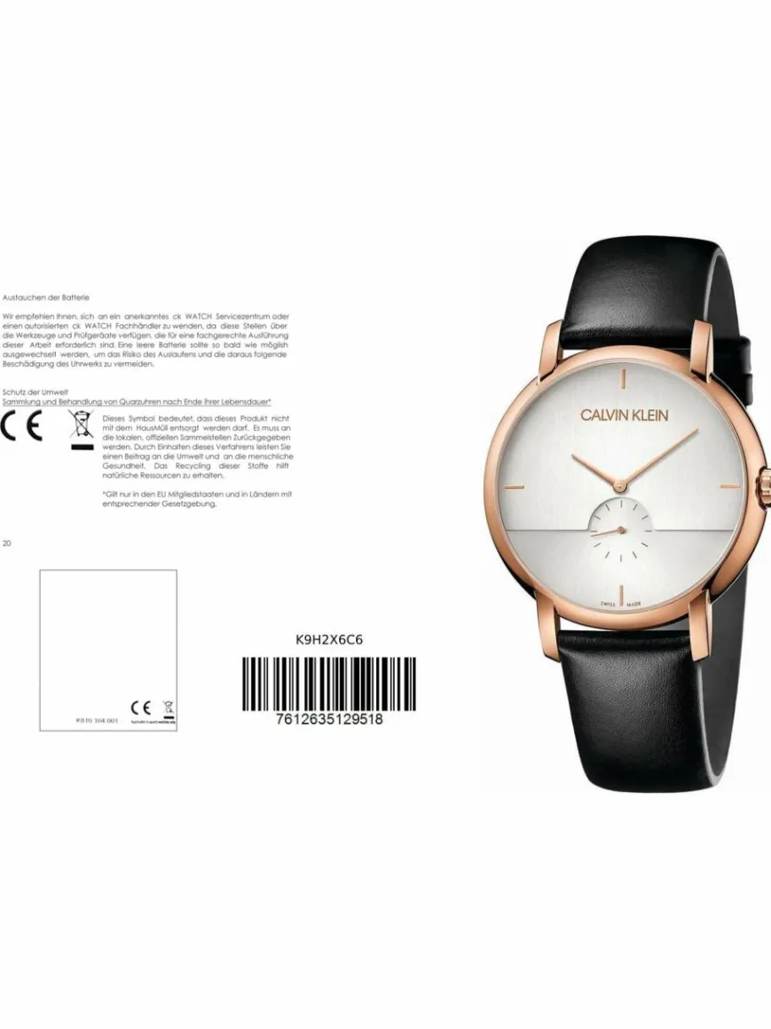 Calvin Klein Uhren*Damen Quarzuhr - K9H2X6C6 roségold uni