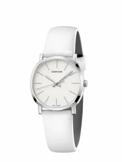 Calvin Klein Uhren*Damen Quarzuhr - K8Q331L2 weiß uni