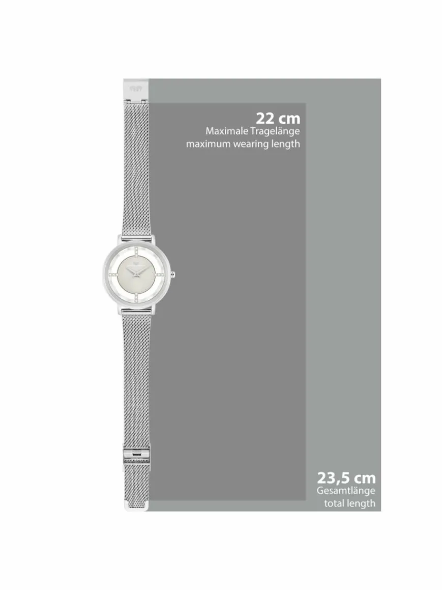 Rhodenwald & Söhne Uhren*Damen Quarzuhr - Lucrezia silber uni