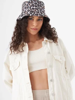 Codello Mützen & Hüte*Damen Regenhut braun bedruckt