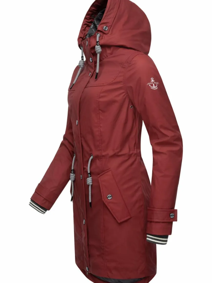 Peak Time Jacken & Westen*Damen Regenjacke - L60042 rot uni