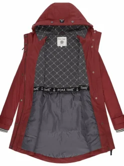 Peak Time Jacken & Westen*Damen Regenjacke - L60042 rot uni